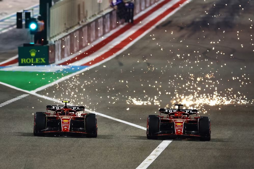 Ferrari Team Clash at Bahrain GP